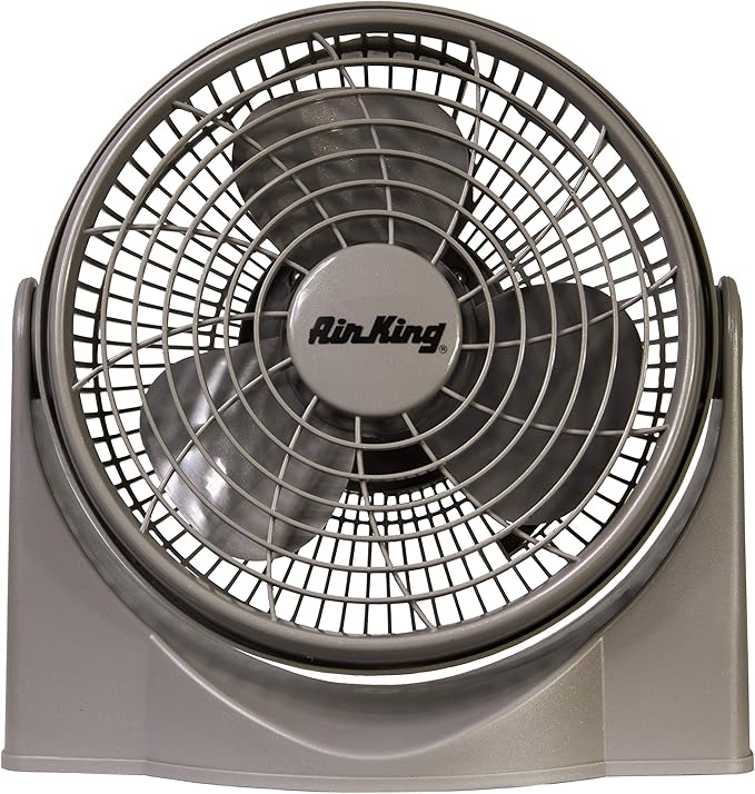 Air King 9530 9-Inch 3-Speed High Performance Pivot Fan, gray