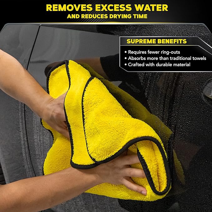 Meguiar's X190400 Supreme Shine Drying Towel, Large Super Plush‚ 1 Pack