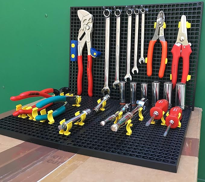 Plastic Hanging Hooks 2 inch / 50 mm 10 Pcs - Accessory for Organizer Genie Pegboards to Organize Tools