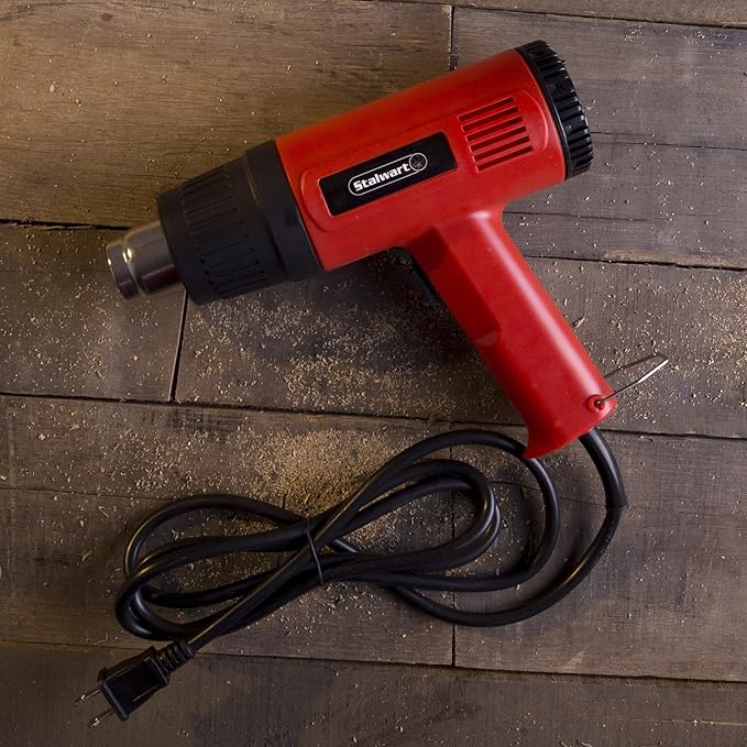 Dual Temperature Heat Gun, 1500 Watt, 120V Heating Gun Tool By Stalwart (Great for DIY, Home Improvement, Contractors, Removing Paint)
