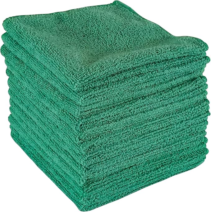 Best Magic Microfiber Cloth - Professional Series Cleaning Towels for Home, Kitchen, Bath, TV, Glass, Auto, Non-Abrasive, Ultra Absorbent, Streak-Free, Reusable, Washable, Wet/Dry - 12"x12"
