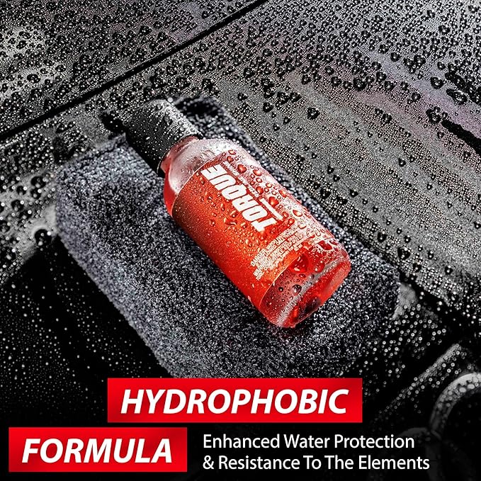 Torque Detail Redline Shine Ceramic Coating 60ml - Ceramic Coating Kit For Cars - Easy To Apply, Over 2 Years of Protection - Premium, Professional Results For Your Car, Boat, RV, Motorbike & More