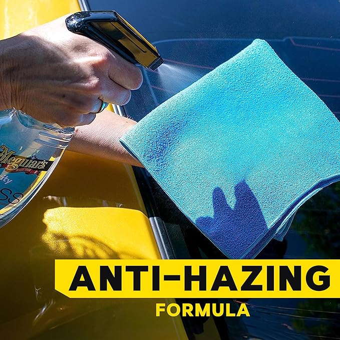 Meguiar's Perfect Clarity Glass Cleaner, Keep Windows, Windshields, and Mirrors Gleaming using a Premium Anti-Hazing Formula that Leaves a Superior Streak Free Finish, 24 Oz