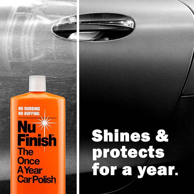 Nu Finish Exterior Finishing Car Kit, Car Care Kit Buffs Out Scratches, Includes Nu Finish Scratch Doctor Clear Coat Scratch Remover and Once A Year Car Polish, 2 Count