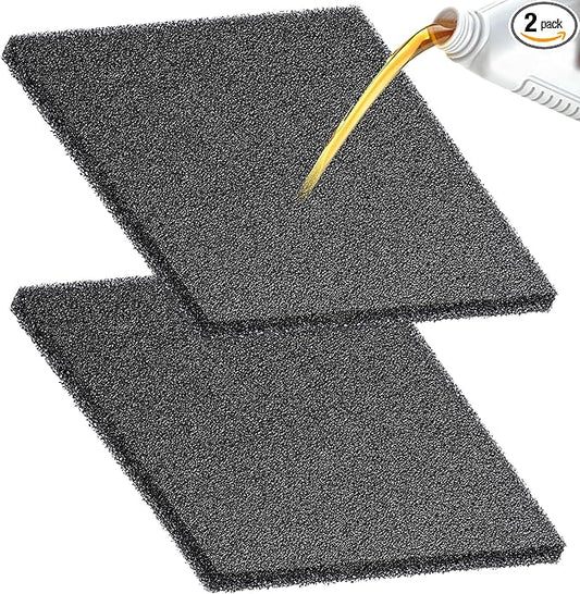 2 Pack Oil Change Kit, 15 Inch Oil Drain Pan Splash Pad Fits Most Drain Pans