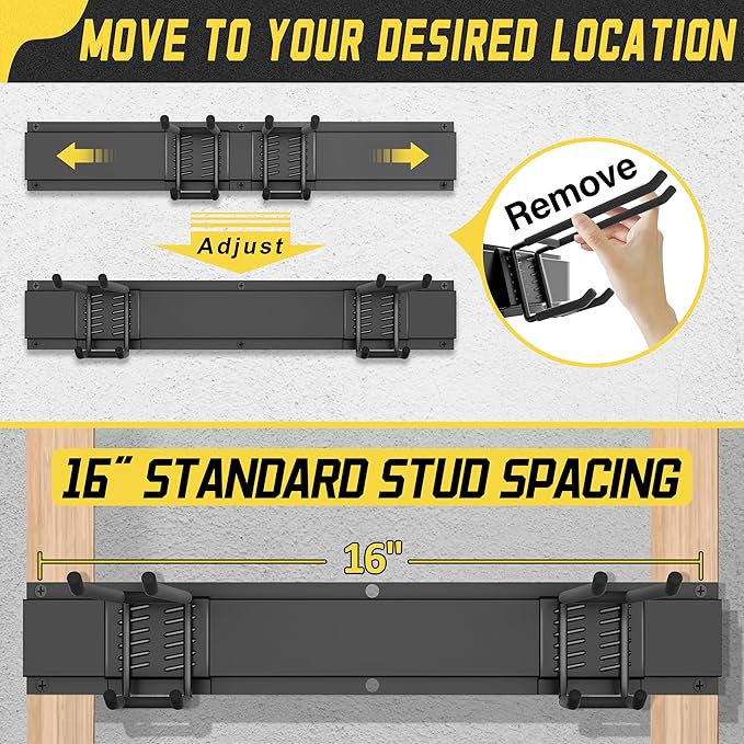 klasit Garage Wall Organizer,21Pack Carries 1200 lbs,Garden Tool Organizer 99in With Large Storage Space,Easy Assembly, Sturdy Design,for Efficient Tool Storage Garage Organization