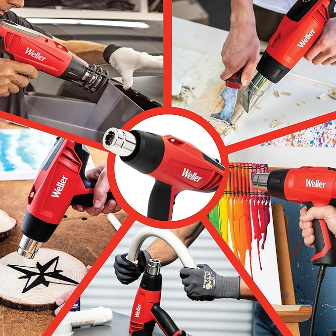Weller Heat Gun with Stageless Temperature Control | 180°F to 1120°F | 120V/1400W | WLHG1412A