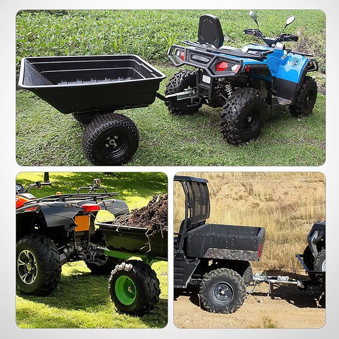 Nilight 3 in 1 ATV UTV Multi Hitch Mount with 1-7/8 inch Ball Hitch Rated 2000 LBS Fits 1-1/4 Inch Receiver Winch Strap Loop Rated 5000 LBS
