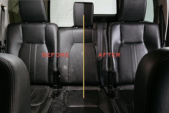 Leather Honey Complete Leather Care Kit: Cleaner, Conditioner, 2 Cloths. Non-Toxic Leather Care Made in the USA Since 1968. Restore Couches, Car Seats & Interior, Jackets, Shoes & Bags. for Any Color