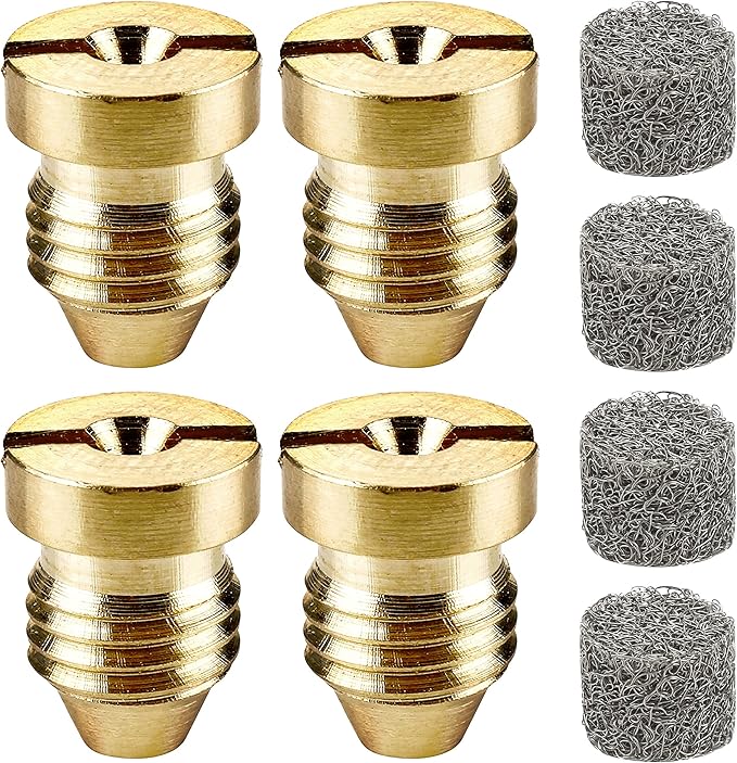 RIDGE WASHER 1.1 mm Orifice for Foam Cannon and Foam Maker, Universal Thread Nozzle Tips and Mesh Filter for Snow Foam Lance, 4-Pack
