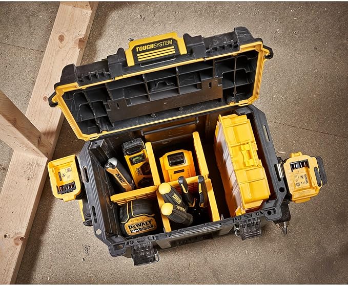 DEWALT TOUGHSYSTEM 2.0 Compact and Durable Deep Toolbox with Removable Dividers (DWST08035)