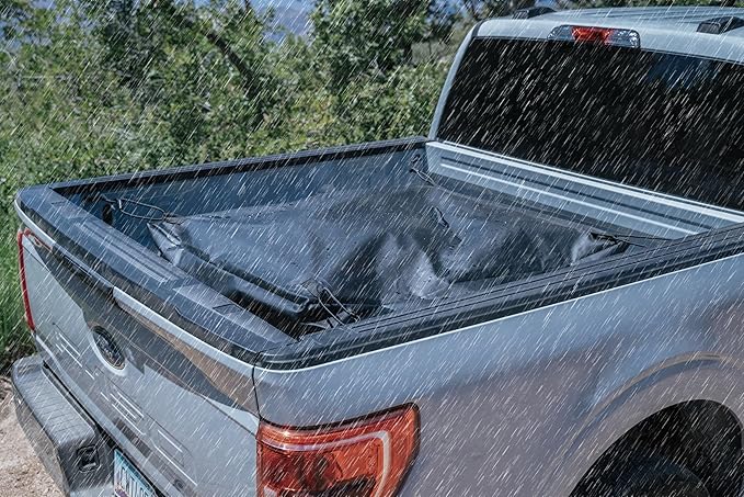 SENYAZON Truck Bed Cargo Bag, Waterproof Pickup Bed Storage, Vehicle Soft-Shell Cargo Carriers, 26 Cubic Feet (51''x40''x22'') Heavy Duty Cargo Bag with 4 Adjustable Bungee Cords