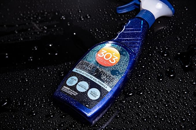 303 Products Spray & Rinse Ceramic Sealant – Quick Ceramic Coating – Water-Activated SiO2 Formula – 6 Months of Protection – Water Repellent Ceramic Spray – Easy to Use – 24 Oz (30264)