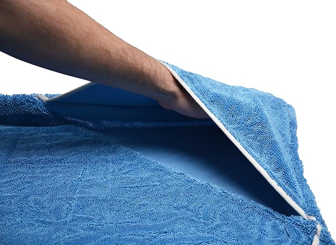McKee's 37 MK37-G1150 Glacier 1100 GSM Drying Towel with Pockets, 30 x 50 inches (Over 10 Square Feet!)