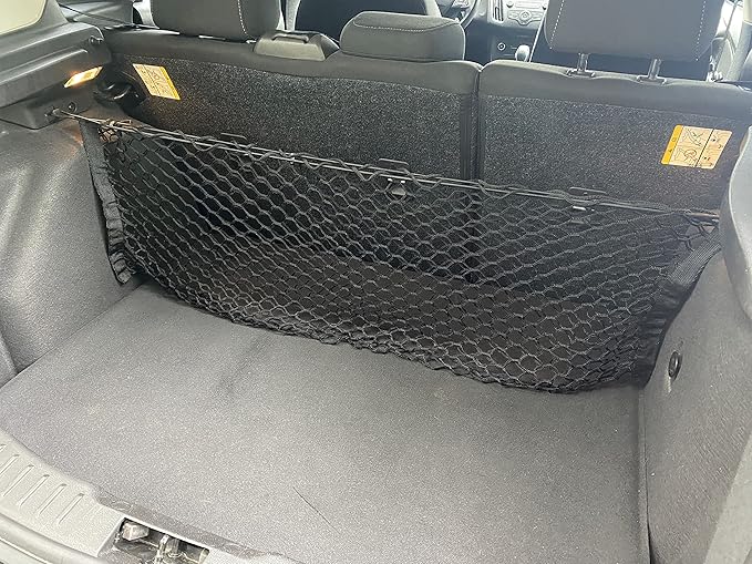 Trunk Envelope Style Cargo Net for Ford Focus Hatchback 2012 2013 2014 2015 2016 2017 2018 Black