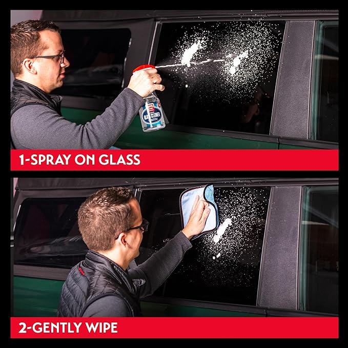 Griot's Garage Foaming Glass Cleaner for Car Window, Windshield, Mirror, Tint Safe, No Streak, Dye and Ammonia-Free Formula, 1 Gallon, 10892