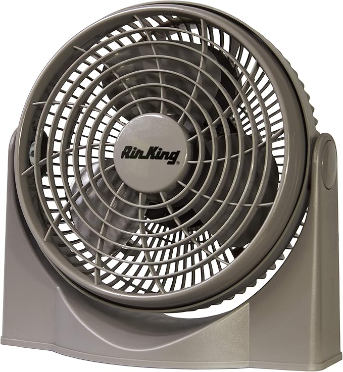 Air King 9530 9-Inch 3-Speed High Performance Pivot Fan, gray