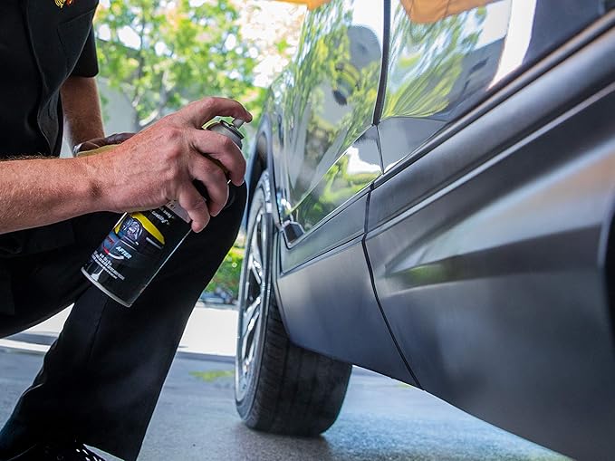 Meguiar's Ultimate Black Plastic Restorer, Restore Faded Exterior Trim, Add Shine and Protect Exterior Surfaces with Durability and UV Protection, Makes Plastic Look Like New, 10 Oz Aerosol