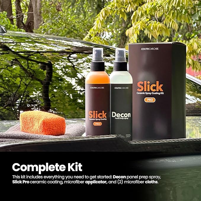 Couth Slick Pro - Ceramic Spray Coating | 12 Month SiO2 Ceramic Car Detail Spray Wax for Cars, Boats, Motorcycles | Hydrophobic High Gloss Paint Protection Paint Sealant