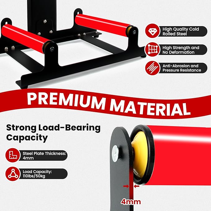 360° Rolling Wheel Detailing Stand, Heavy Duty Wheel Cleaning Stand for Wheel Tire Rim Cleaning Ceramic Coating, Black