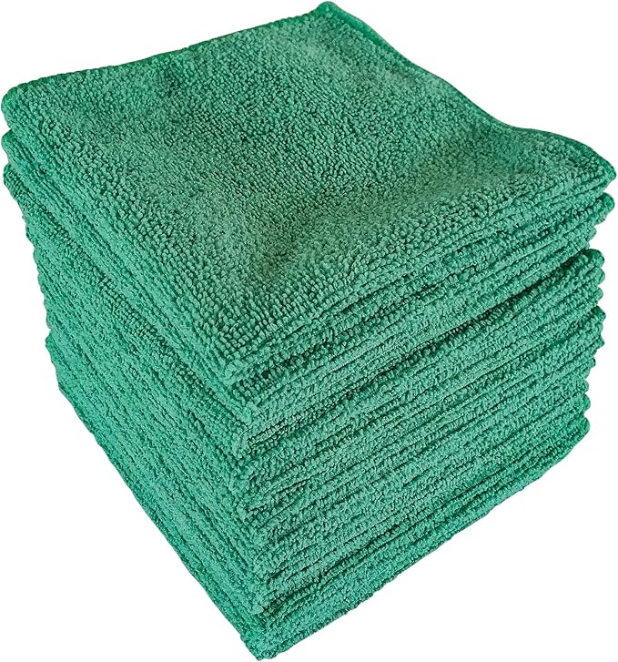 Best Magic Microfiber Cloth - Professional Series Cleaning Towels for Home, Kitchen, Bath, TV, Glass, Auto, Non-Abrasive, Ultra Absorbent, Streak-Free, Reusable, Washable, Wet/Dry - 12"x12"