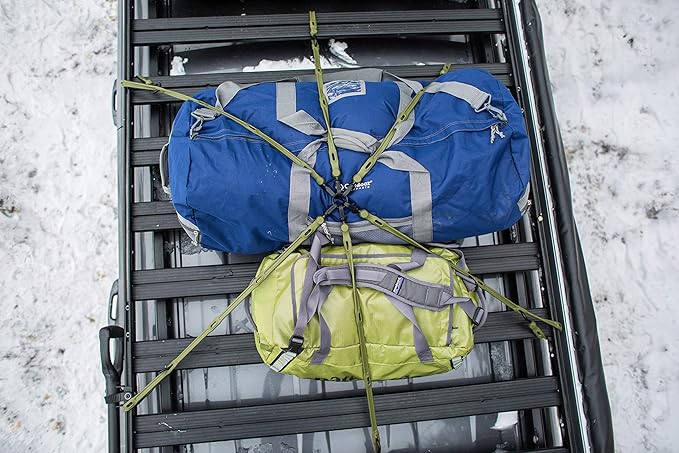 The Perfect Bungee Adjustable Cargo Net, No Tangle, Heavy Duty, Made in USA, Safety Orange