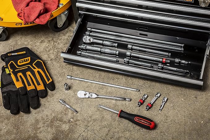 GEARWRENCH 18 Piece 1/4" Drive Ratchet & Drive Tool Accessory Set - 89075