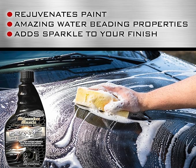 Car Wash - 22 Fl Oz - Professional Ceramic Car Wash Soap - Car Cleaner for Cars, Motorcycles Boats - Ceramic Coating for Cars
