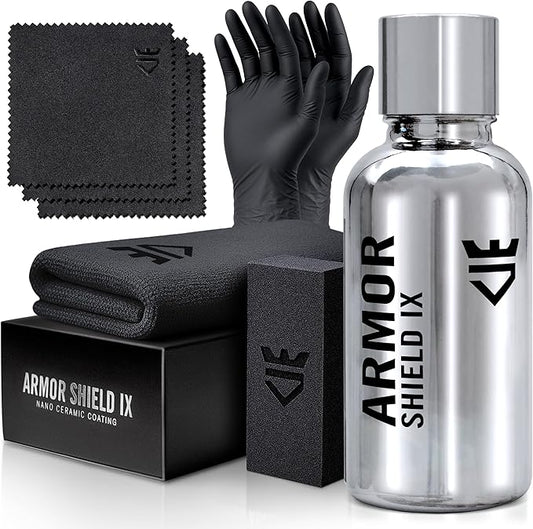 AvalonKing Armor Shield IX – DIY Ceramic Coating for Cars – High-Performance 82% Active Content for Deep Gloss & Long-Lasting Protection – Weatherproof Multi-Surface Car Ceramic Coating Kit – 30ml