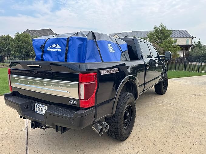 TruckDuffle Truck Bed Storage Bag – Expands Up to 70 Cu Ft – Weatherproof Cargo Organizer – Waterproof Heavy-Duty Soft-Shell Material – Fits Compact to Heavy Duty Beds