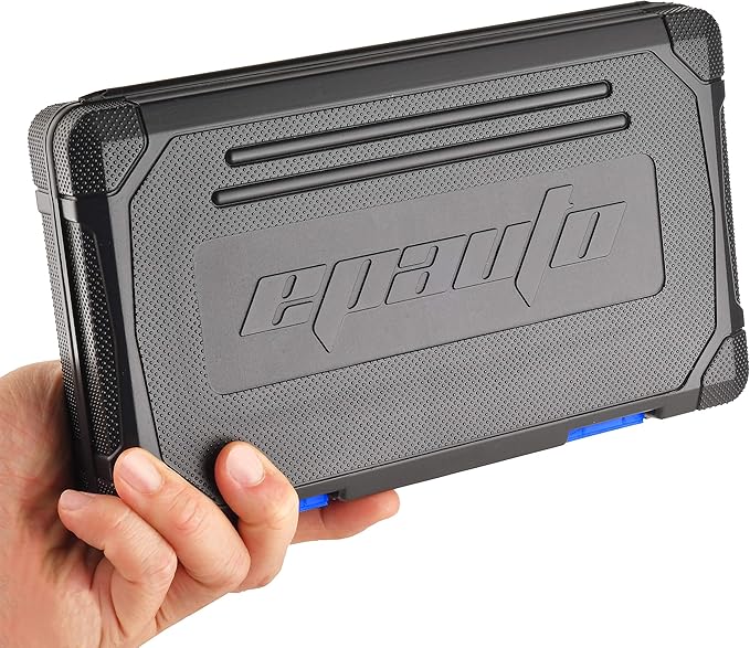 EPAuto 40 Pieces 1/4-Inch & 3/8-Inch Drive Socket Set with 72 Tooth Reversible Ratchet
