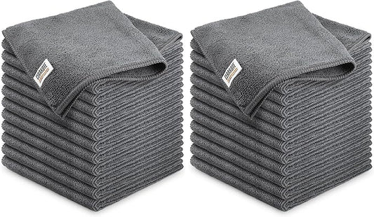 CERAKOTE Microfiber Towels (24 Pack) - Cleaning and Application Towels Durable Microfiber Material - 300 GSM Lint-Free Towel - Ideal for Cars, Home, Shop and Office Cleaning
