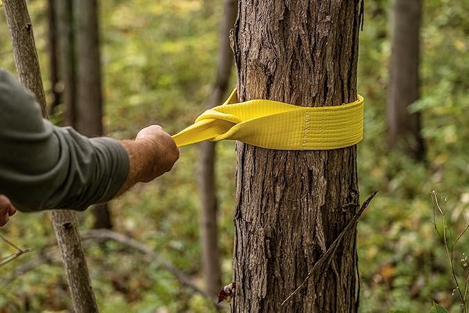 KEEPER Tow Straps Heavy Duty with Loops - 6" x 30' Towing Strap, 60,000 lbs Break Strength - Ideal for Vehicle Recovery, Trucks, SUVs, and Off-Road Use