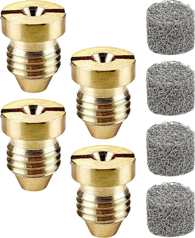 RIDGE WASHER 1.1 mm Orifice for Foam Cannon and Foam Maker, Universal Thread Nozzle Tips and Mesh Filter for Snow Foam Lance, 4-Pack