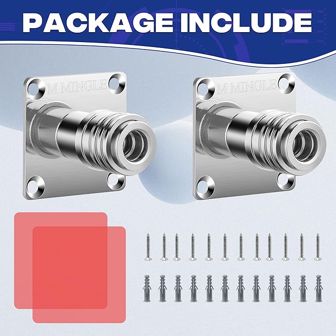 M MINGLE Automatic Foam Cannon Holder, Foam Cannon Wall Mount with 1/4" Quick Connect - 2 Pack
