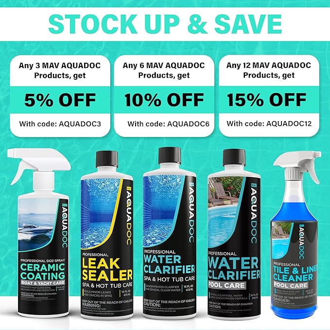 Boat Cleaner Wax - Ceramic Sio2 Sealant & Boat Ceramic Coating Spray, Exterior Boat Cleaner - Water Spot Remover, Boat UV Protectant Spray & Marine Wax for Boats to get a Glossy Shine - AquaDoc 16oz