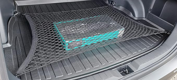 Rear Trunk Floor Style Mesh Cargo Net for Toyota RAV4 LE XLE 2019-2025 - Car Accessories - Premium Trunk Organizer and Storage - Cargo Net for SUV - Vehicle Carrier Organizer for Toyota RAV4