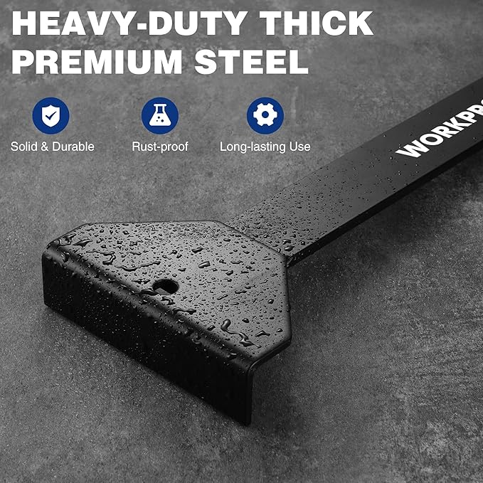 WORKPRO 17＂ Heavy Duty Pull and Pry Bar, Professional Pull Bar Flooring Tool for Wood Floor, Vinyl Plank, LVP, LVT and Floating Floor Installation