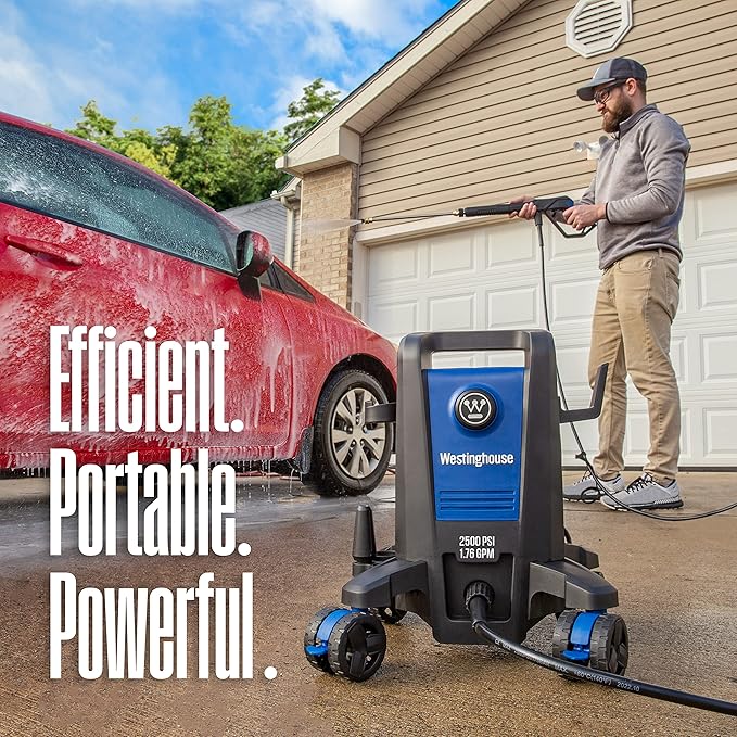 Westinghouse ePX3500 Electric Pressure Washer (2500 PSI) and Oxy Solve House and Siding Pressure Washer Cleaner (1 Gal.)