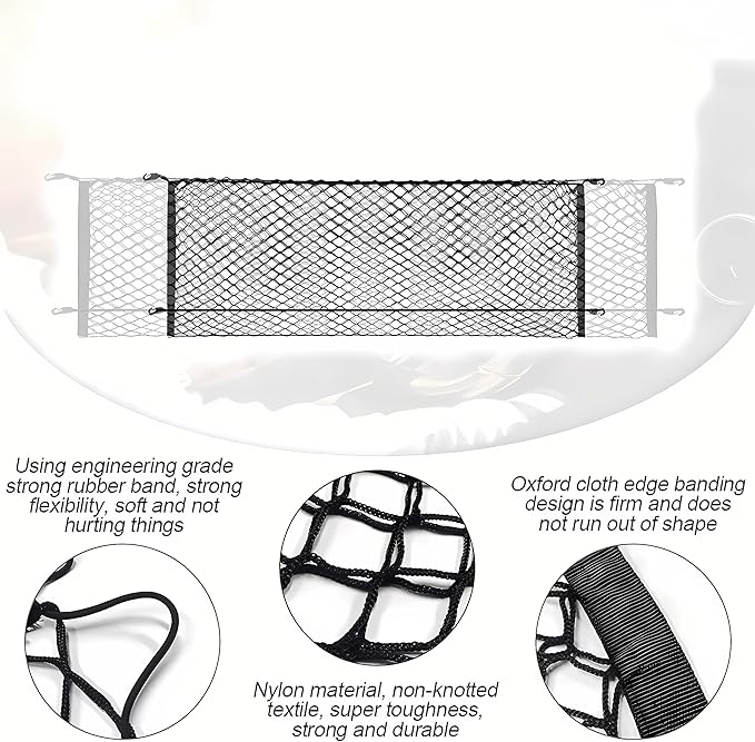 Upgrade Cargo Net Compatible with 2015 2016 2017 2018 2019 2020 2021 2022 2023 2024 2025 2026 Ford Mustang