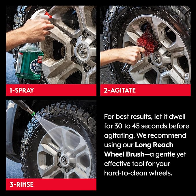 Griot's Garage Wheel Cleaner for All Finishes, Car Tire Rim Cleaning, Brake Dust and Grime Remover, PH Balanced, 11107, One Gallon