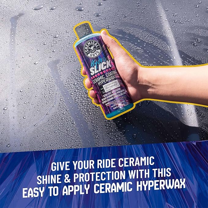 Chemical Guys HydroSlick Hyper Car Wax & HydroSpeed Ceramic Coating Quick Detailer Bundle (2 16 oz Bottles)