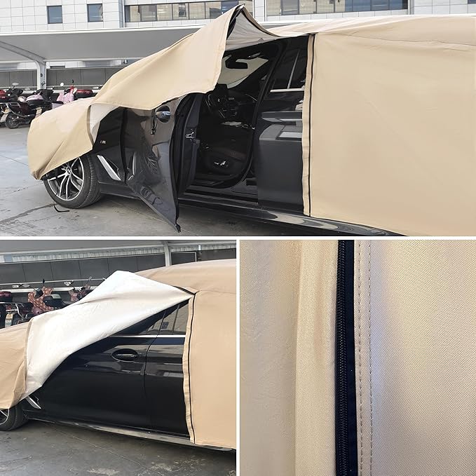 Heavy Duty Outdoor Car Cover Compatible with 2000-2026 Chevrolet Tahoe,Windproof All Weather Waterproof Sun Rain UV Dust Snow Protection Outdoor Car Covers
