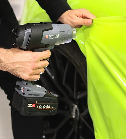Steinel Cordless Heat Gun MH3 with 8.0 Ah Battery and Charger, 18 V Professional Power Hot Air Gun, LCD Display, 930°F /7 cfm