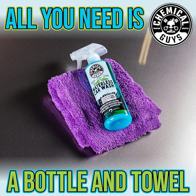 Chemical Guys Swift Wipe Sprayable Waterless Car Wash Spray - Spray and Wipe to Safely Clean and Shine Cars, Trucks, Motorcycles, RV & More, High Lubrication Formula, 16 oz