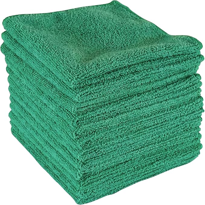 Best Magic Microfiber Cloth - Professional Series Cleaning Towels for Home, Kitchen, Bath, TV, Glass, Auto, Non-Abrasive, Ultra Absorbent, Streak-Free, Reusable, Washable, Wet/Dry - 12"x12"
