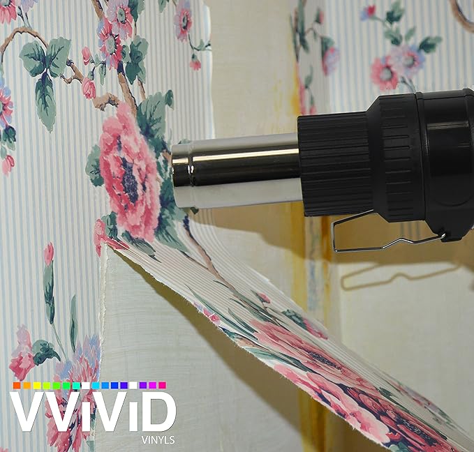 VViViD REV Professional Grade Inline Design Handheld Heat Gun for Automotive Vinyl Wrap (Heat Gun with Grey Nylon Utility Gloves)