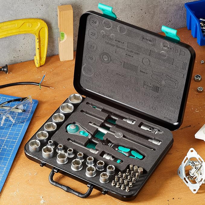 Wera - 5003594001 8100 SB 2 Zyklop 3/8" Metric Ratchet Set ( Piece of 43)