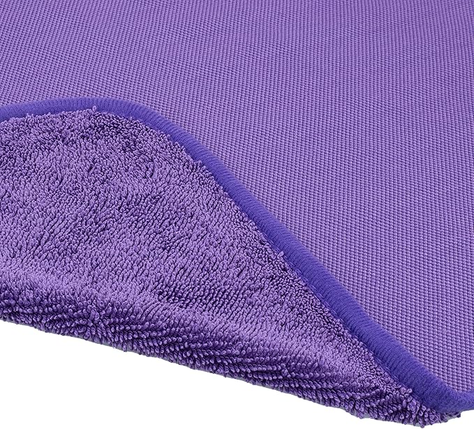 Maxshine Universal 3-Piece Purple 600GSM Microfiber Drying Towels – Single Twisted Loop, Ultra-Absorbent Plush Towels for Car Wash & Drying – Streak-Free Detailing Cloths (16" x 16")