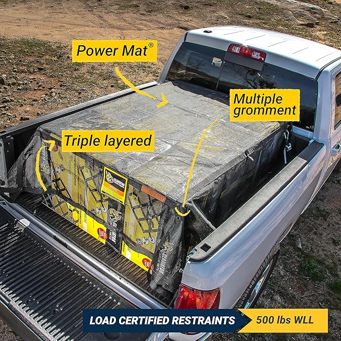 Gladiator Cargo Nets - RipProof Mesh Cargo Tarp - Large - 8.75' x 10' (LMT-100)